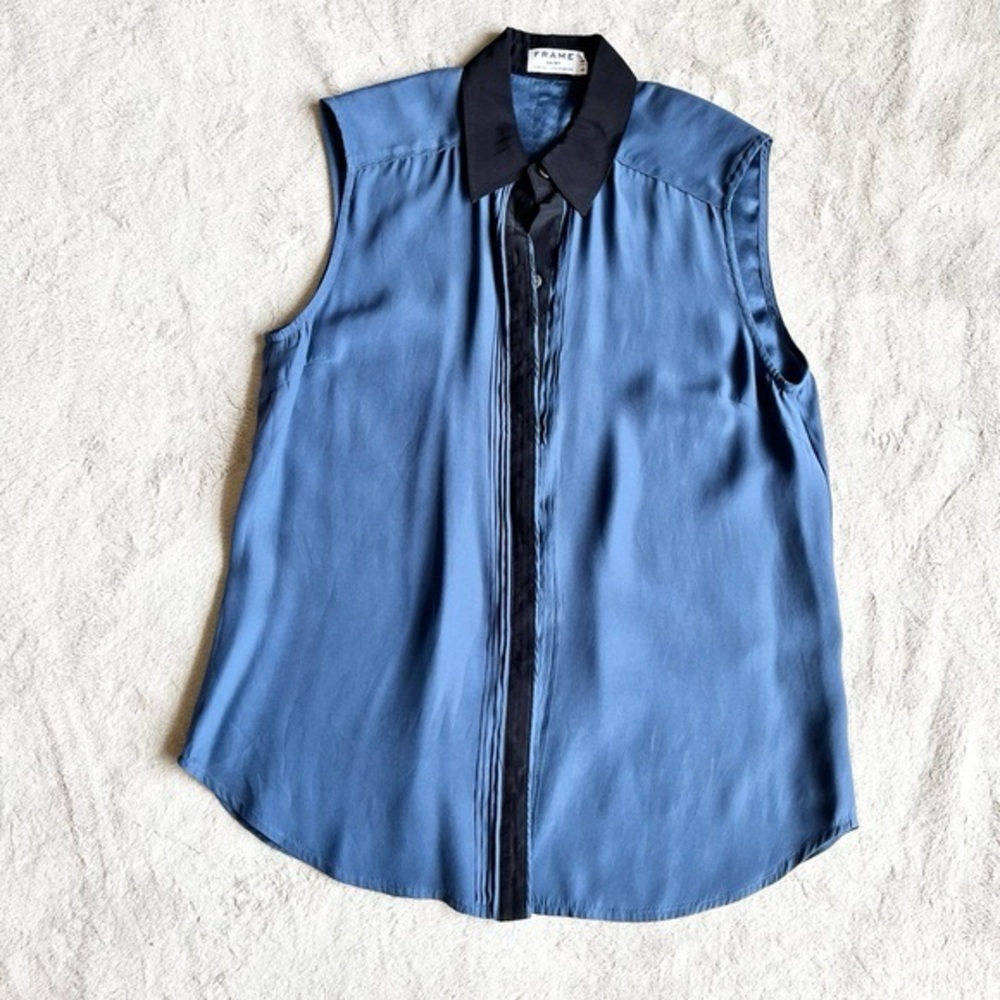 Frame 100% Silk Sleeveless Blouse